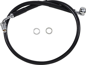 Drag Specialties Line Brk 18 Sftl Blk +2 BRAKE LINES-HOSES-STAINLESS ST Drag Specialties