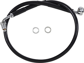 Drag Specialties Line Brk 18 Sftl Blk +2 BRAKE LINES-HOSES-STAINLESS ST Drag Specialties