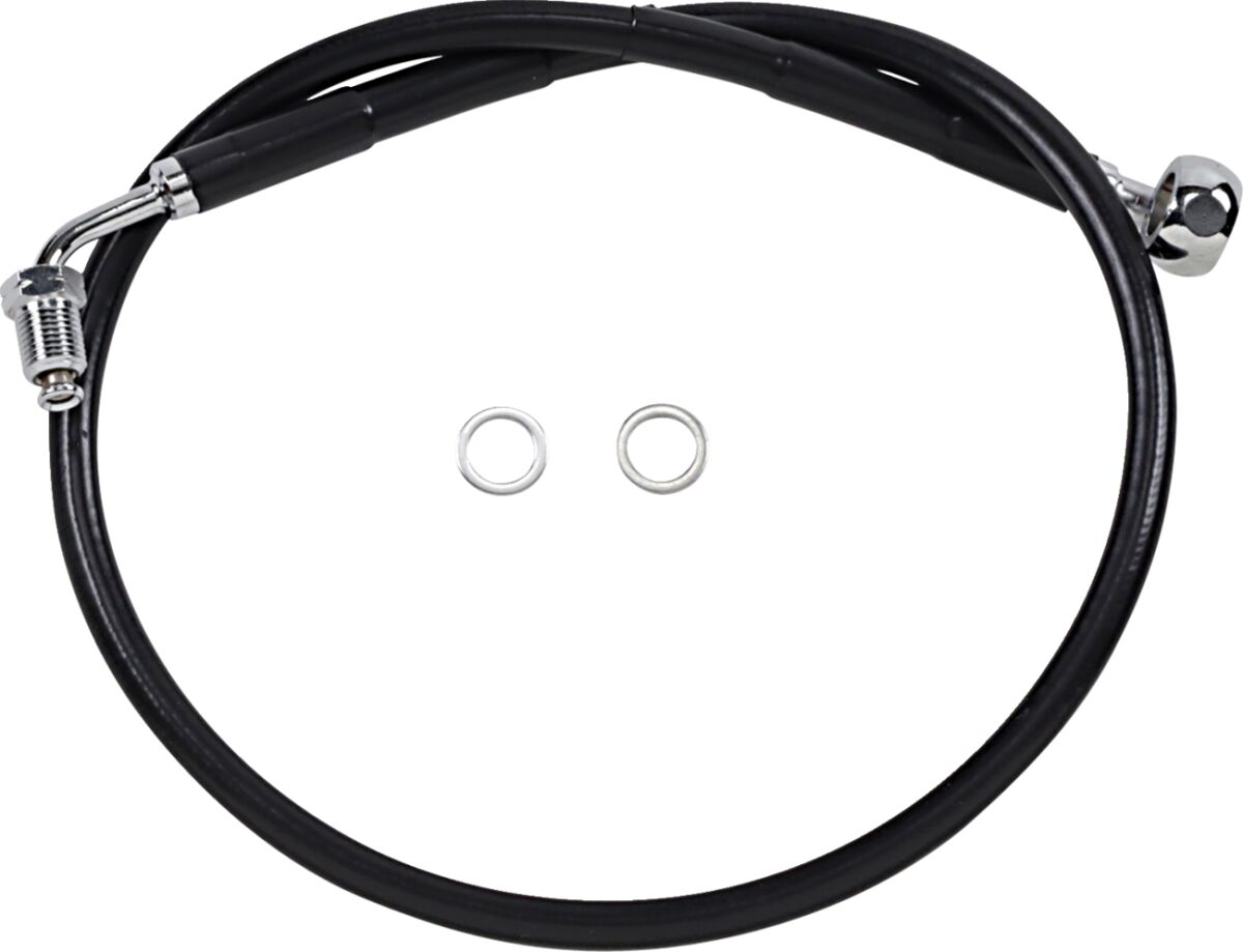 Drag Specialties Line Brk 18 Sftl Blk +4 BRAKE LINES-HOSES-STAINLESS ST Drag Specialties