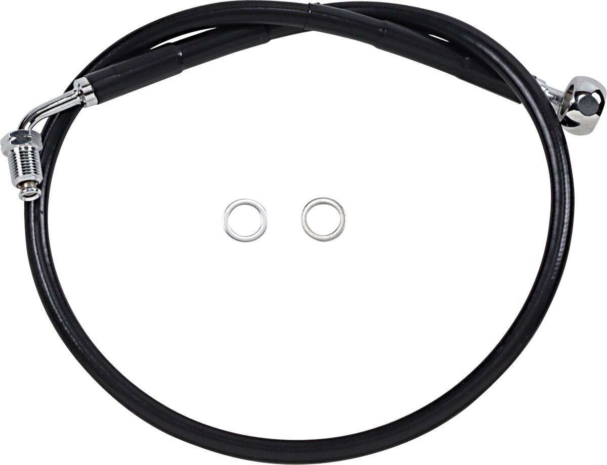 Drag Specialties Line Brk 18 Sftl Blk +4 BRAKE LINES-HOSES-STAINLESS ST Drag Specialties