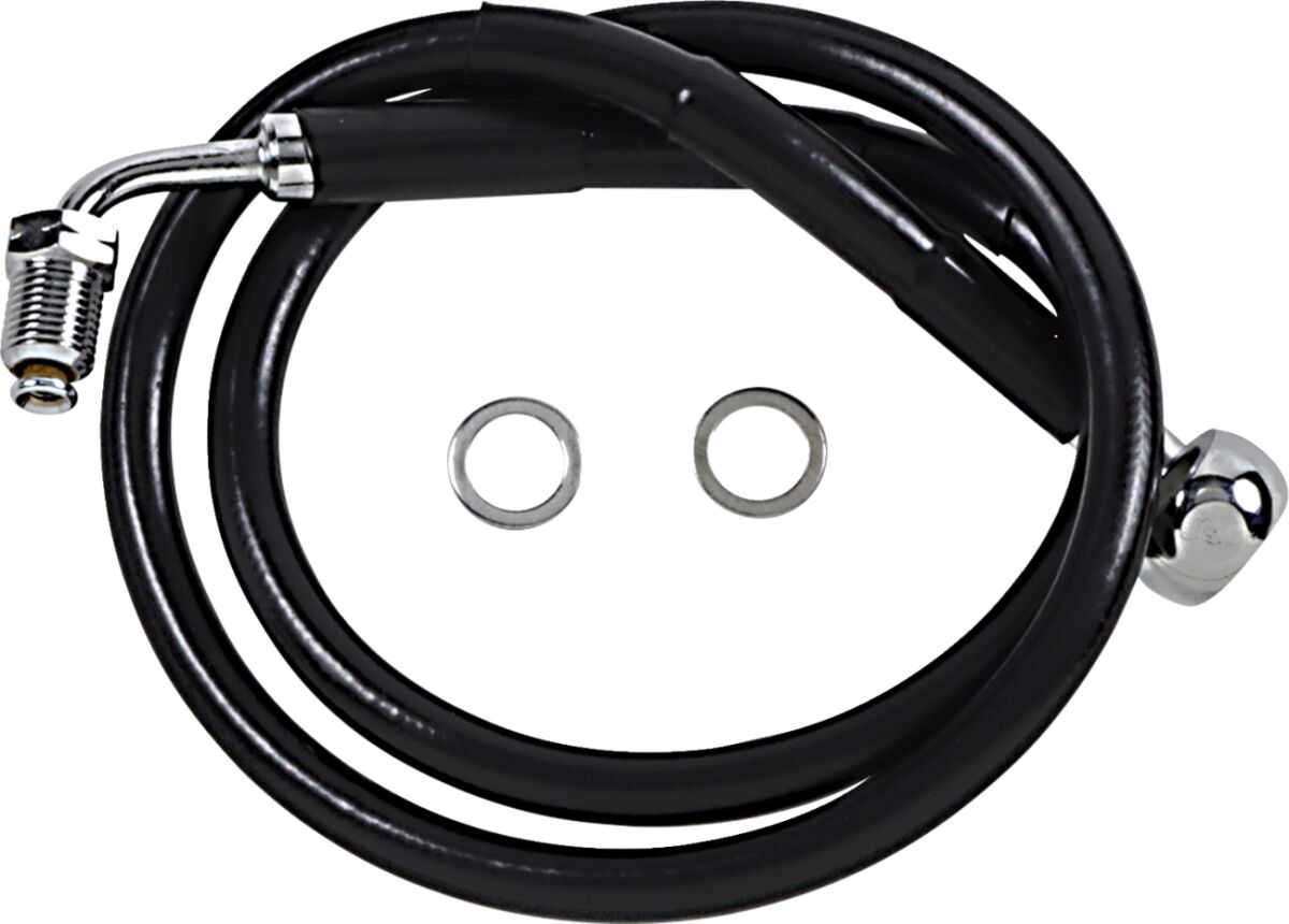 Drag Specialties Line Brk 18 Sftl Blk +6 BRAKE LINES-HOSES-STAINLESS ST Drag Specialties