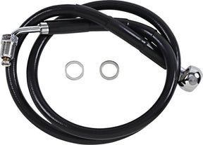 Drag Specialties Line Brk 18 Sftl Blk +8 BRAKE LINES-HOSES-STAINLESS ST Drag Specialties