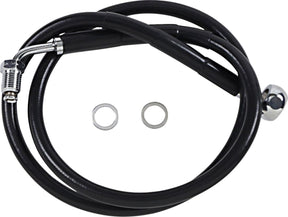 Drag Specialties Line Brk 18 Sftl Blk +10 BRAKE LINES-HOSES-STAINLESS ST Drag Specialties