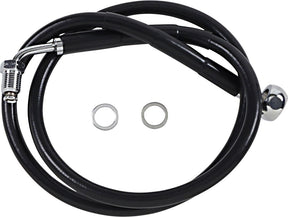 Drag Specialties Line Brk 18 Sftl Blk +10 BRAKE LINES-HOSES-STAINLESS ST Drag Specialties