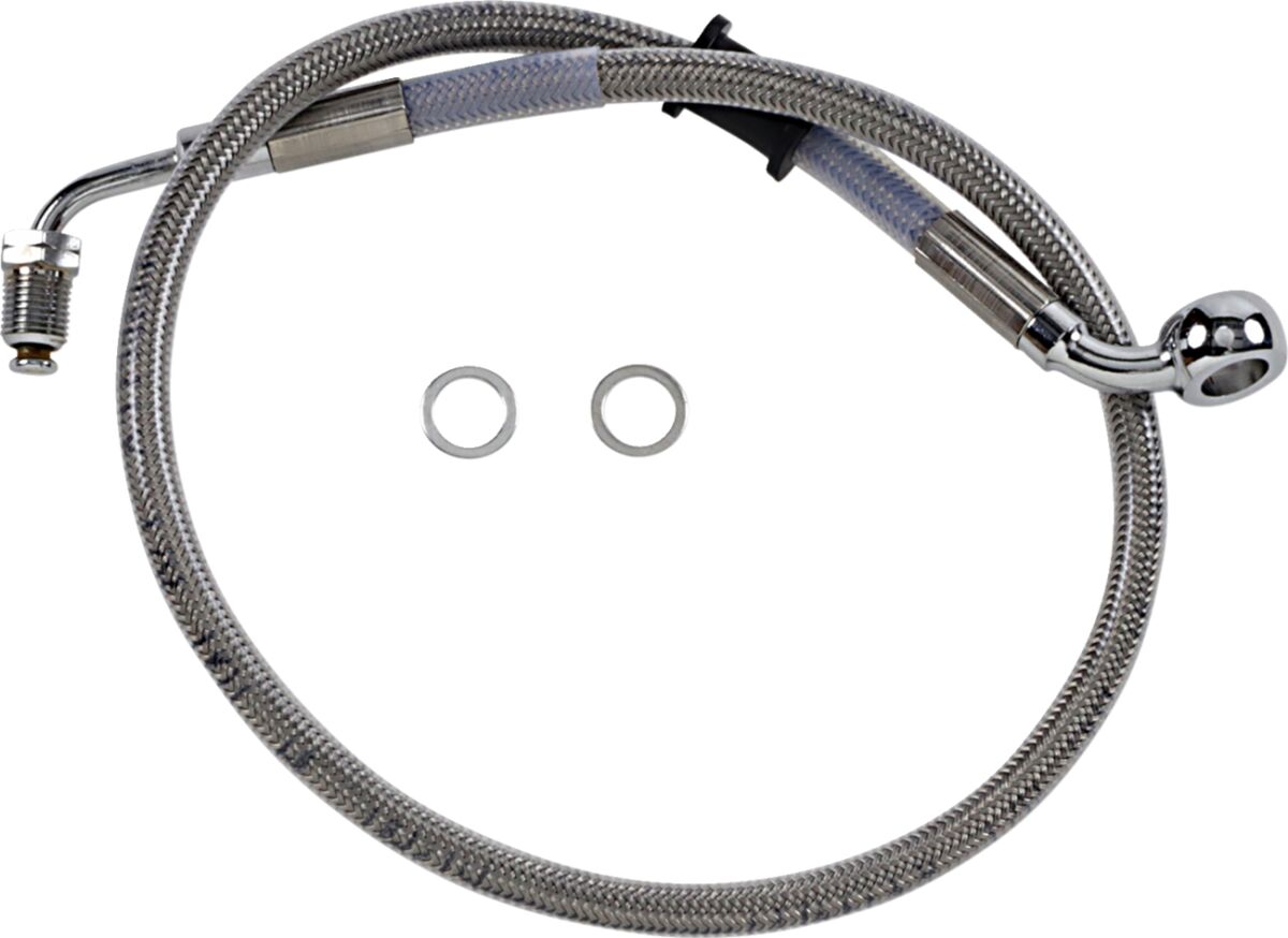 Drag Specialties Line Brk 18 Sftl Ss BRAKE LINES-HOSES-STAINLESS ST Drag Specialties