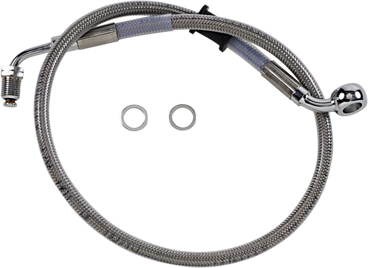 Drag Specialties Line Brk 18 Sftl Ss BRAKE LINES-HOSES-STAINLESS ST Drag Specialties