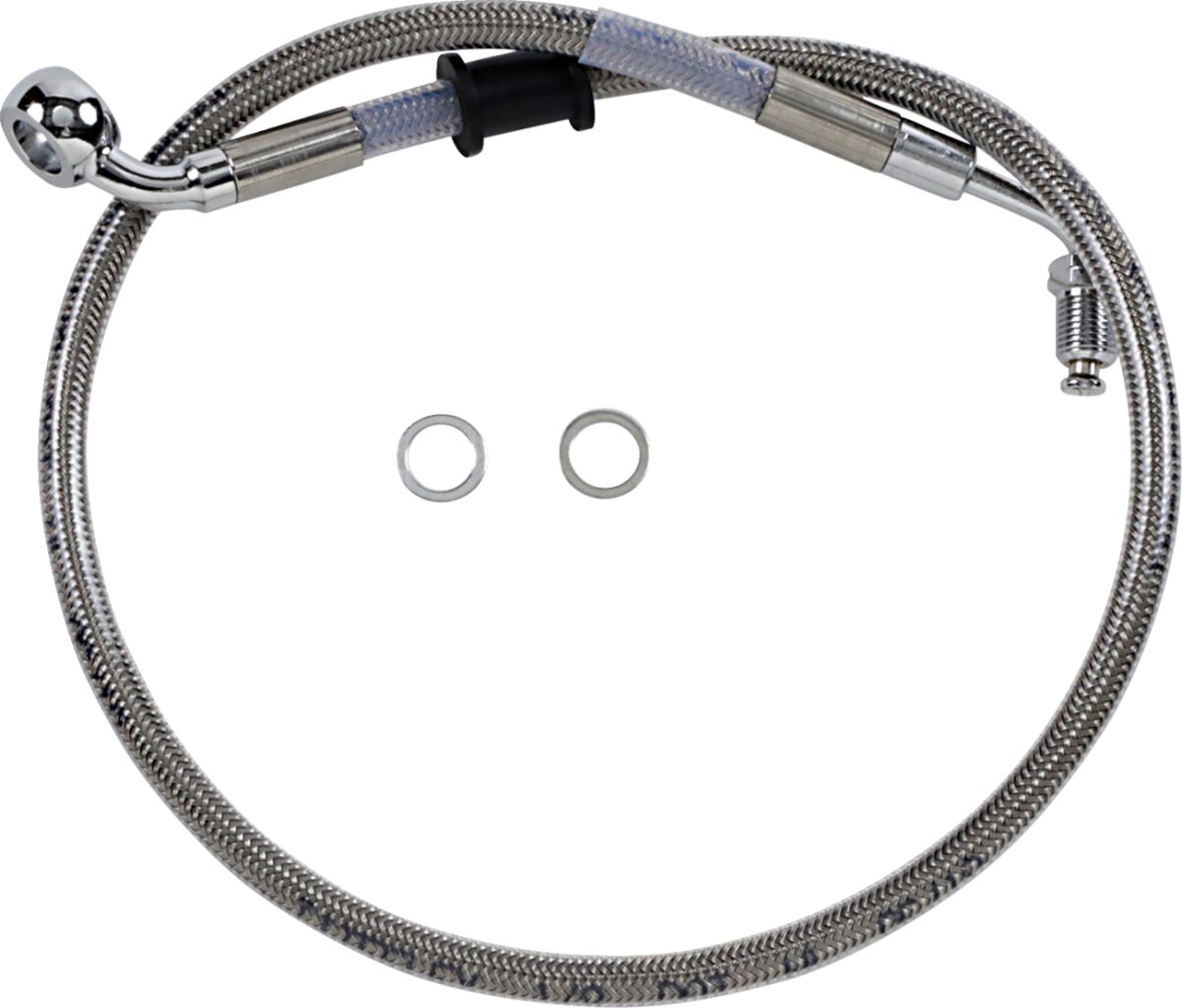 Drag Specialties Line Brk 18 Sftl Ss +2 BRAKE LINES-HOSES-STAINLESS ST Drag Specialties