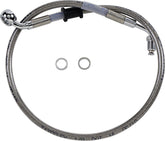 Drag Specialties Line Brk 18 Sftl Ss +2 BRAKE LINES-HOSES-STAINLESS ST Drag Specialties