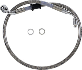 Drag Specialties Line Brk 18 Sftl Ss +2 BRAKE LINES-HOSES-STAINLESS ST Drag Specialties