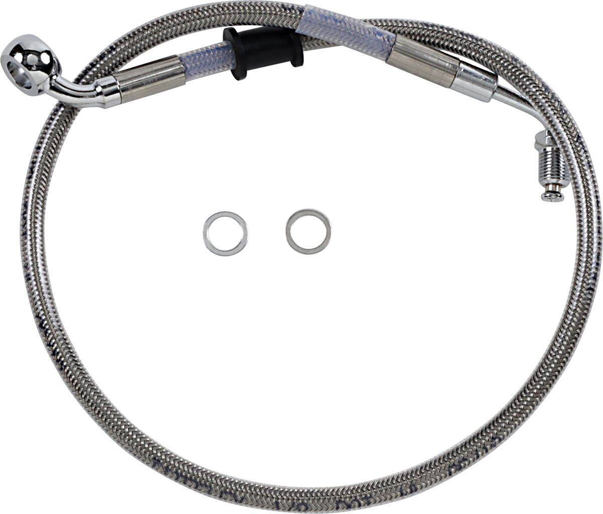 Drag Specialties Line Brk 18 Sftl Ss +2 BRAKE LINES-HOSES-STAINLESS ST Drag Specialties