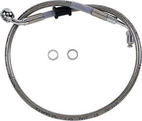 Drag Specialties Line Brk 18 Sftl Ss +2 BRAKE LINES-HOSES-STAINLESS ST Drag Specialties