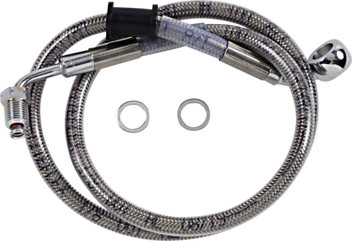 Drag Specialties Line Brk 18 Sftl Ss +6 BRAKE LINES-HOSES-STAINLESS ST Drag Specialties