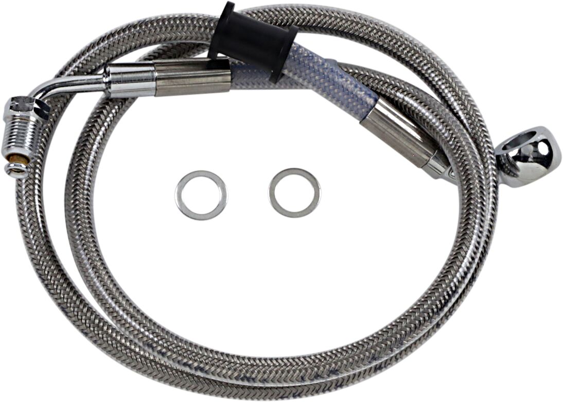 Drag Specialties Line Brk 18 Sftl Ss +8 BRAKE LINES-HOSES-STAINLESS ST Drag Specialties