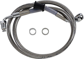 Drag Specialties Line Brk 18 Sftl Ss +10 BRAKE LINES-HOSES-STAINLESS ST Drag Specialties