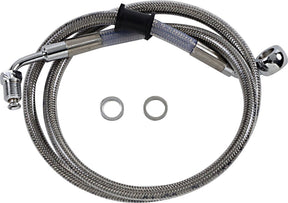 Drag Specialties Line Brk 18 Sftl Ss +10 BRAKE LINES-HOSES-STAINLESS ST Drag Specialties