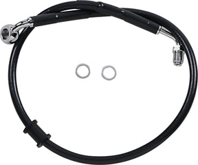 Drag Specialties Line Brk 18 Sftl Blk +2 BRAKE LINES-HOSES-STAINLESS ST Drag Specialties