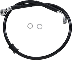 Drag Specialties Line Brk 18 Sftl Blk +2 BRAKE LINES-HOSES-STAINLESS ST Drag Specialties