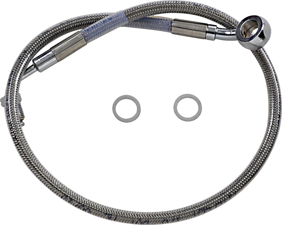 Drag Specialties Line Brk 18 Sftl Ss +2 BRAKE LINES-HOSES-STAINLESS ST Drag Specialties