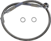Drag Specialties Line Brk 18 Sftl Ss +2 BRAKE LINES-HOSES-STAINLESS ST Drag Specialties
