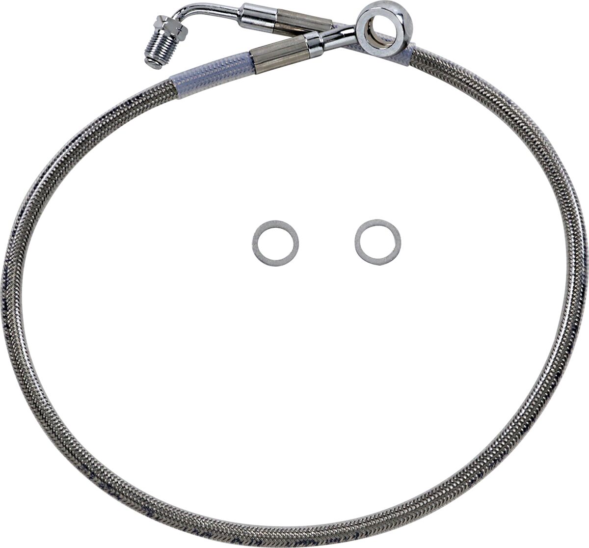 Drag Specialties Line Brk 18 Sftl Ss +4 BRAKE LINES-HOSES-STAINLESS ST Drag Specialties