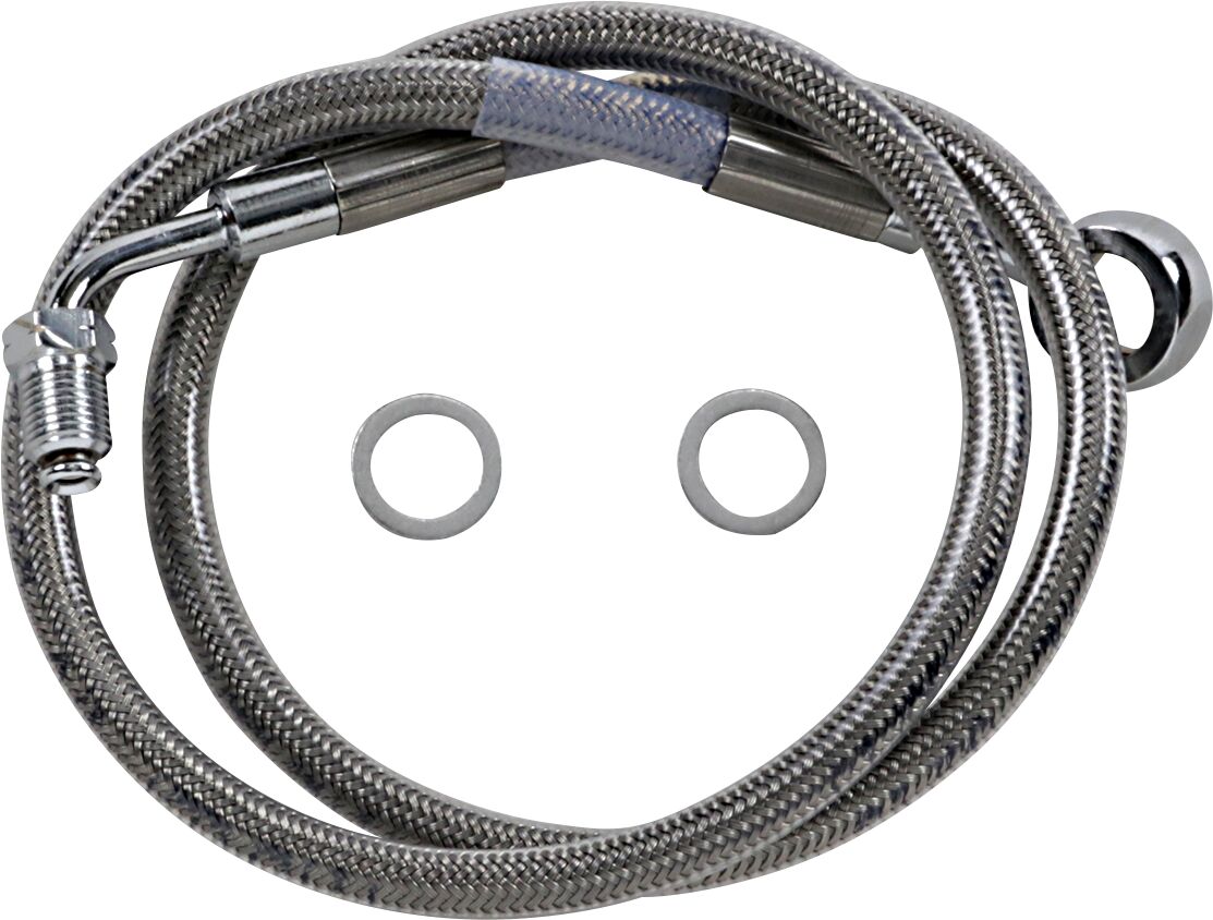 Drag Specialties Line Brk 18 Sftl Ss +8 BRAKE LINES-HOSES-STAINLESS ST Drag Specialties