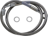 Drag Specialties Line Brk 18 Sftl Ss +10 BRAKE LINES-HOSES-STAINLESS ST Drag Specialties