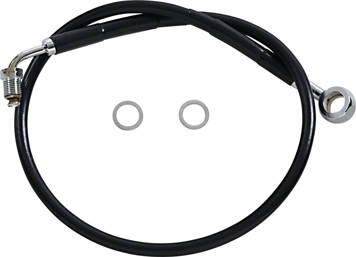 Drag Specialties Line Brk 18 Sftl Blk +4 BRAKE LINES-HOSES-STAINLESS ST Drag Specialties