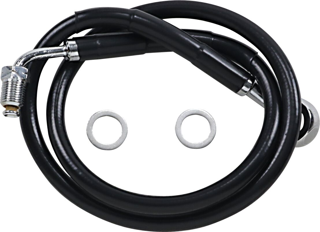 Drag Specialties Line Brk 18 Sftl Blk +6 BRAKE LINES-HOSES-STAINLESS ST Drag Specialties