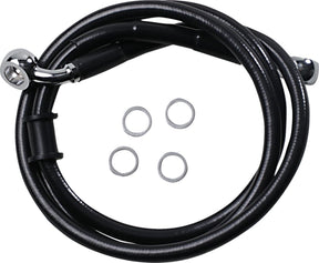 Drag Specialties Line Brk 18 Xl1200 Xs Blk BRAKE LINES-HOSES-STAINLESS ST Drag Specialties