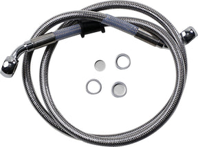 Drag Specialties Line Brk 18 Sftl Ss BRAKE LINES-HOSES-STAINLESS ST Drag Specialties