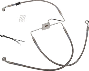 Drag Specialties Line Brk 16 Xl1200 Cx Ss BRAKE LINES-HOSES-STAINLESS ST Drag Specialties