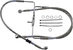 Drag Specialties Line Brk 16 Xl1200 Cx Ss+2 BRAKE LINES-HOSES-STAINLESS ST Drag Specialties