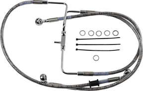 Drag Specialties Line Brk 16 Xl1200 Cx Ss+6 BRAKE LINES-HOSES-STAINLESS ST Drag Specialties