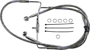 Drag Specialties Line Brk16 Xl1200 Cx Ss+10 BRAKE LINES-HOSES-STAINLESS ST Drag Specialties