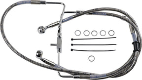 Drag Specialties Line Brk16 Xl1200 Cx Ss+10 BRAKE LINES-HOSES-STAINLESS ST Drag Specialties