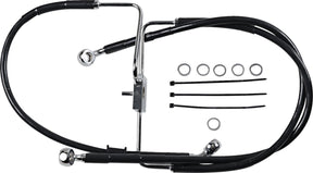 Drag Specialties Line Brk16 Xl1200 Cx Blk+2 BRAKE LINES-HOSES-STAINLESS ST Drag Specialties