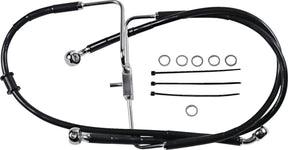 Drag Specialties Line Brk 16 Xl1200 Cx Bl+4 BRAKE LINES-HOSES-STAINLESS ST Drag Specialties