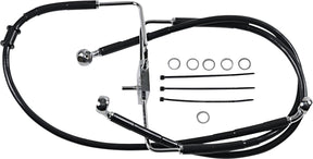 Drag Specialties Line Brk 16 Xl1200 Cx Bl+6 BRAKE LINES-HOSES-STAINLESS ST Drag Specialties