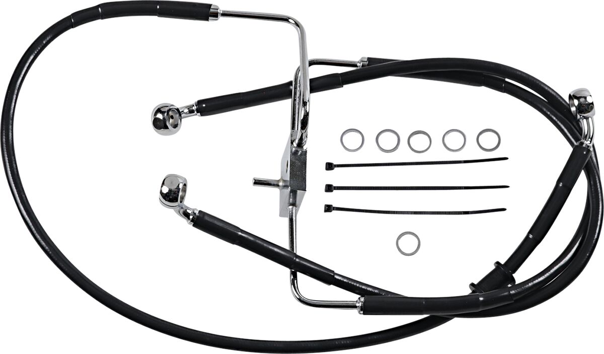 Drag Specialties Line Brk16 Xl1200 Cx Bl+10 BRAKE LINES-HOSES-STAINLESS ST Drag Specialties