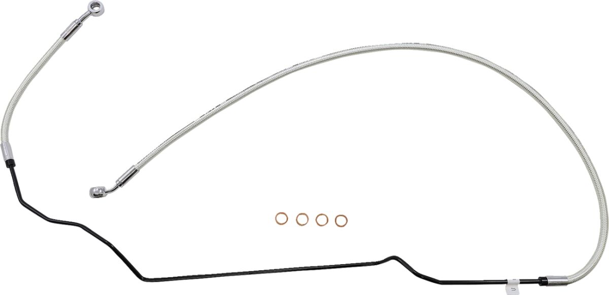 Magnum Shielding Brakeline Uppr Indian Sc Brake Lines Hoses Stainless Magnum Shielding