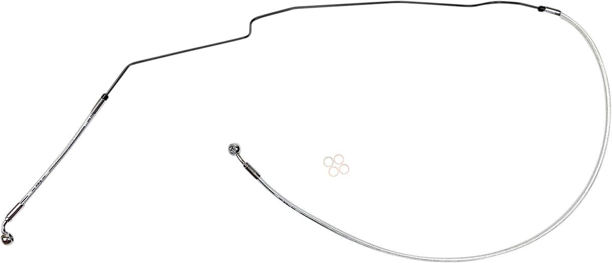 Magnum Shielding Brakeline Uppr Indian Sc BRAKE LINES-HOSES-STAINLESS ST Magnum Shielding
