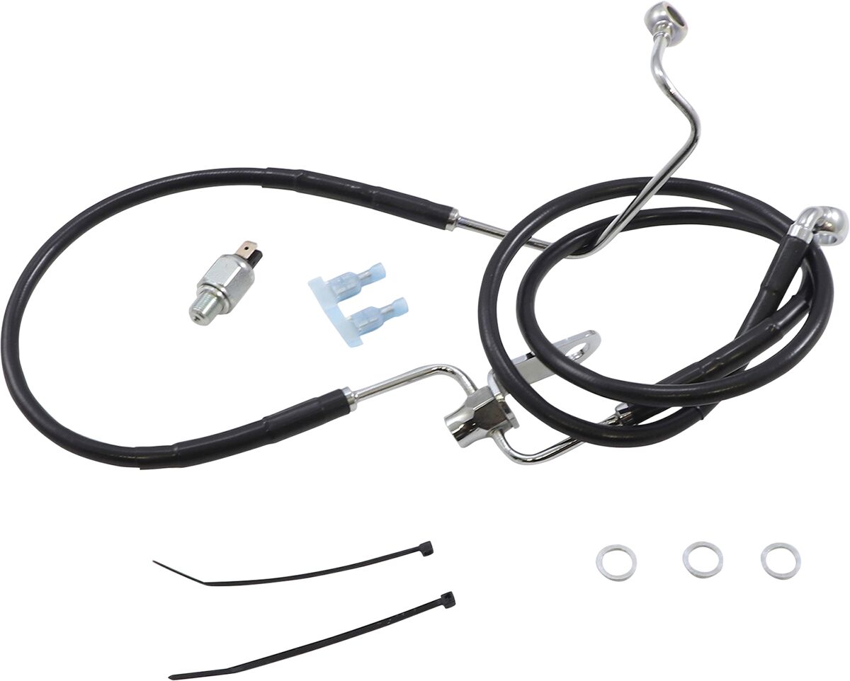 Drag Specialties Brk Line Rear Nonabs Bl+3 Brake Lines Hoses Stainless Drag Specialties