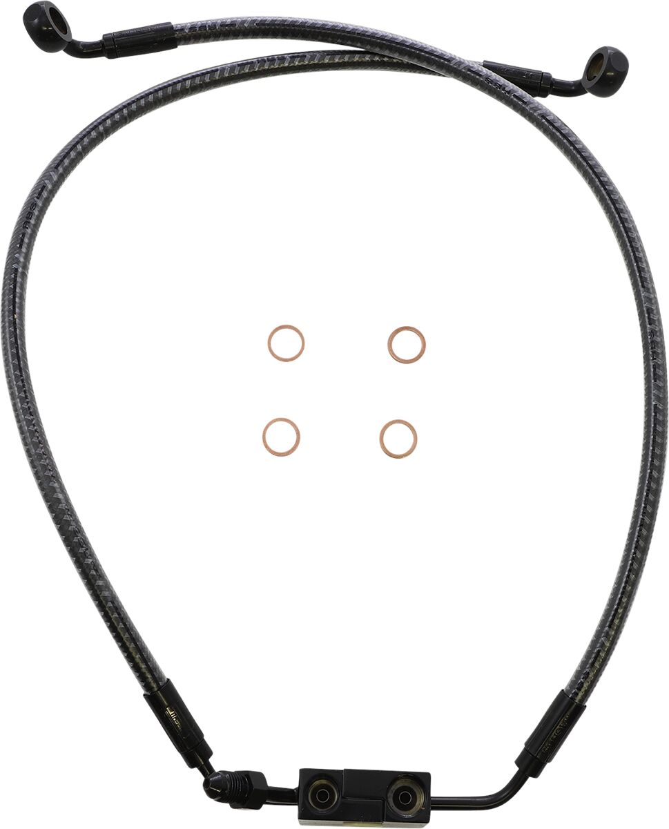 Magnum Shielding Line Brk Frt Dual Abs Cf Brake Lines Hoses Stainless Magnum Shielding