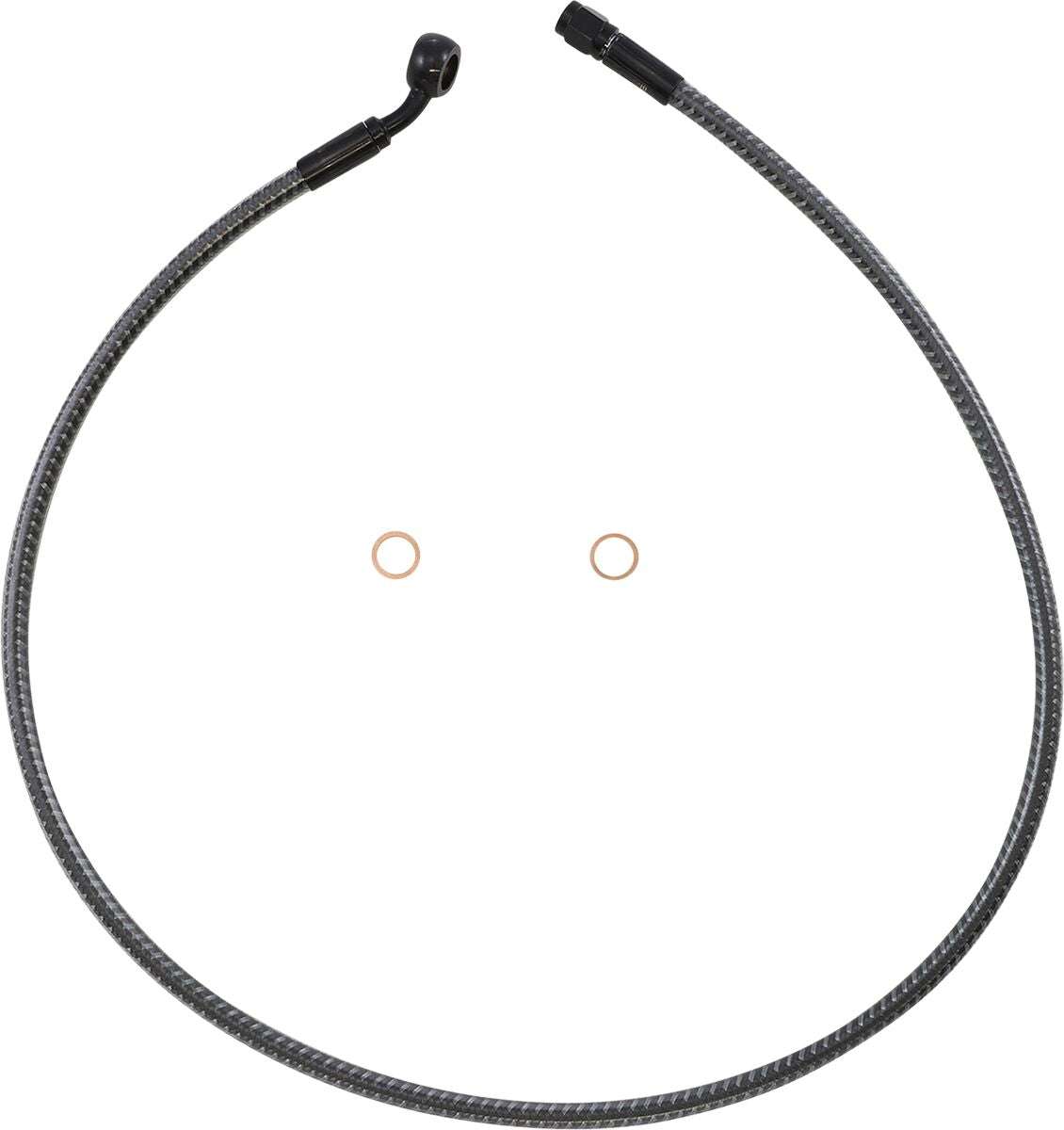 Magnum Shielding Brk Frt Line 35/10 Mm34"Cf Brake Lines Hoses Stainless Magnum Shielding