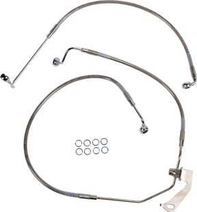 Drag Specialties Brake Line Rr Non Abs Ss Brake Lines Hoses Stainless Drag Specialties