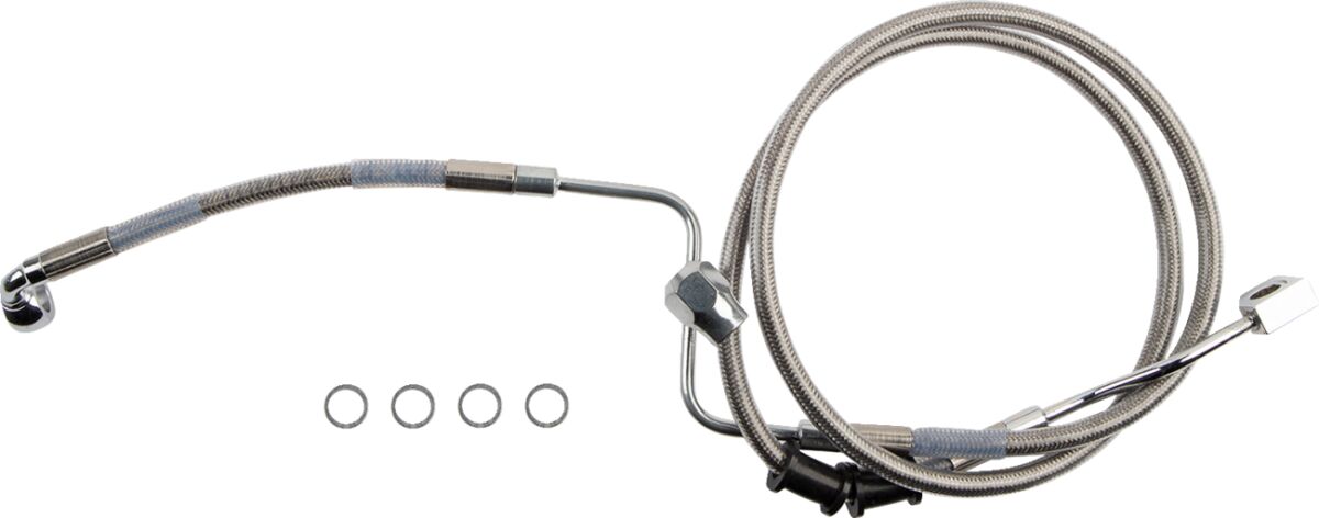 Drag Specialties Brake Line Rr Abs Ss Brake Lines Hoses Stainless Drag Specialties