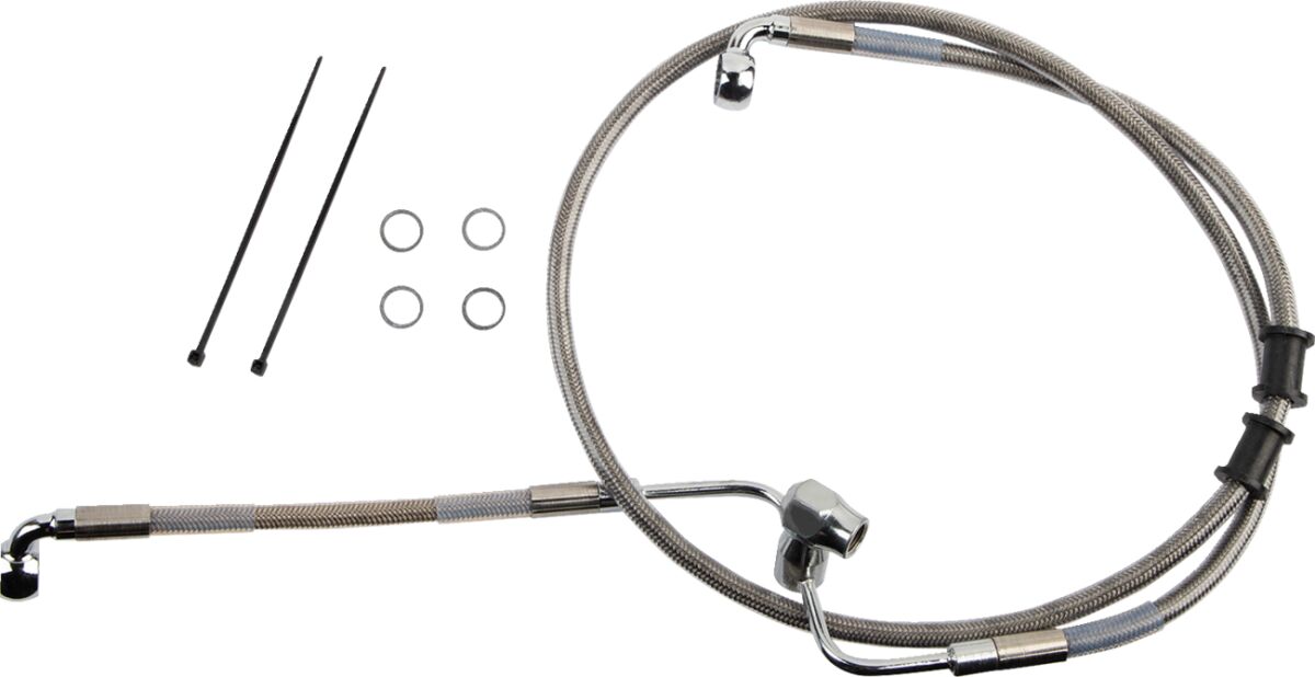 Drag Specialties Brake Line Rr Non Abs Ss Brake Lines Hoses Stainless Drag Specialties