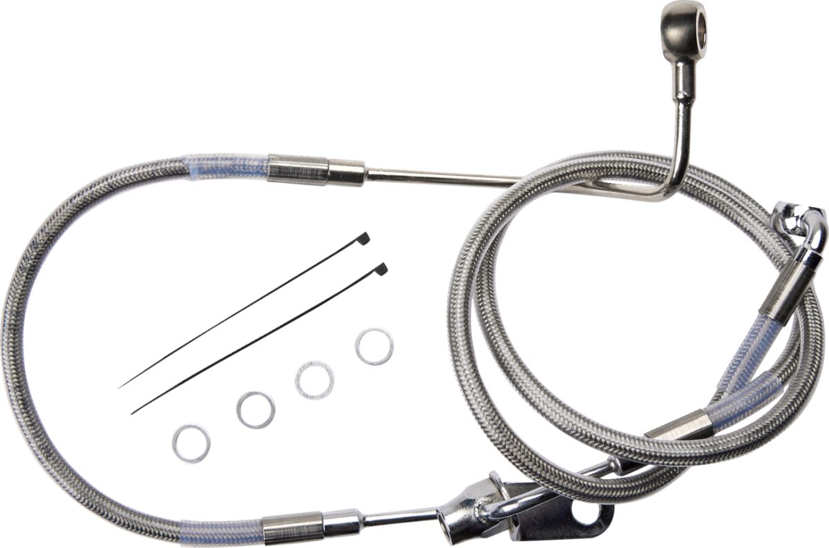Drag Specialties Brake Line Rr Non Abs Ss Brake Lines Hoses Stainless Drag Specialties