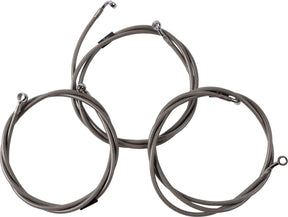La Choppers Brake Line 24"+ '08 '10 Fl Brake Lines Hoses Stainless La Choppers