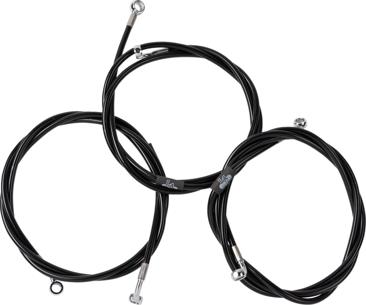 La Choppers Brake Line 24"+ '08 '10 Fl Brake Lines Hoses Stainless La Choppers
